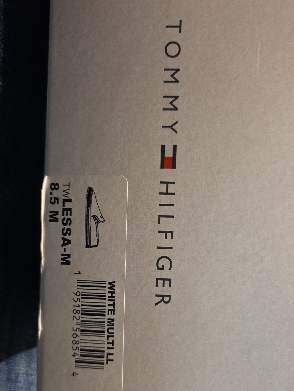 Tommy Hilfiger White Multi Slip-On Loafers (8.5 Medium)